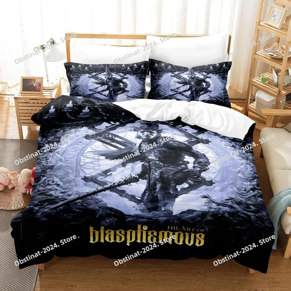 

3d Print Game Blasphemous Bedding Set Duvet Cover Comforter Bed Set Quilt Cover Pillowcase King Queen Twin Size Boys Girls Adult