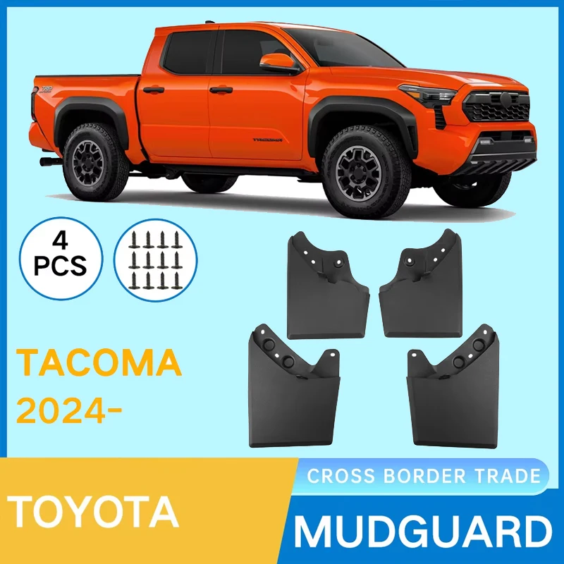 

Mud Flaps for Toyota Tacoma 2024 2025 Lightning Splash Guards Fender MudFlaps Front Rear Mudguards Car Accessories