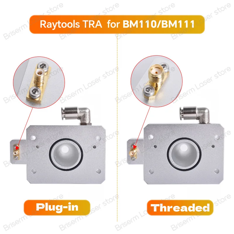 Raytools Laser Nozzle Connector TRA BM110 BM111 Capacitive Sensor for Raytools Fiber Laser Cutting Head