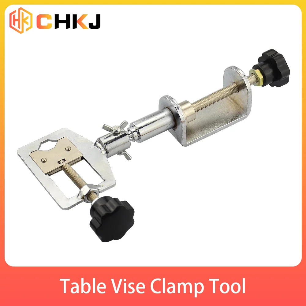 

CHKJ 360 Degree Metal Alloy Locksmith Bench Table Vise Clamp Tool for Repair Practice Lock Rotation Professional Locksmith Tools