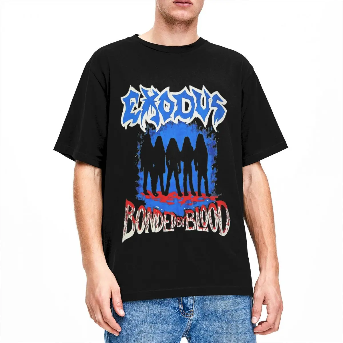 Bonded By Blood Album Exodus Metal Band Merch Shirt Men Women Harajuku Vintage Cotton Tees Crewneck Short Sleeve New Arrival Top