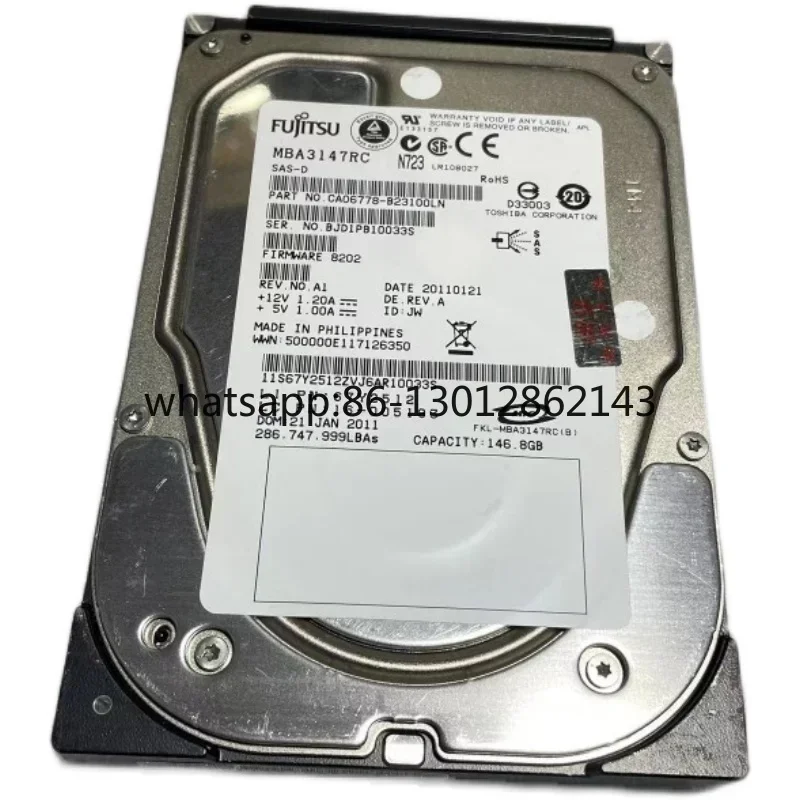 

MBA3147RC 15K SAS Fujitsu 147G 3.5 Hard Drive