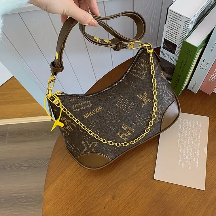 

Модная вместительная сумка-тоут 2026 года с винтажным буквенным дизайном, женская высококачественная универсальная сумка на плечо