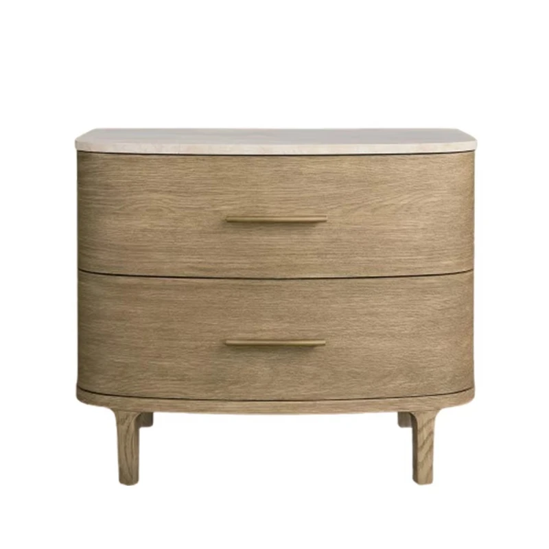 

Modern Bedroom Furniture Two Drawers Wooden Bedside Tables