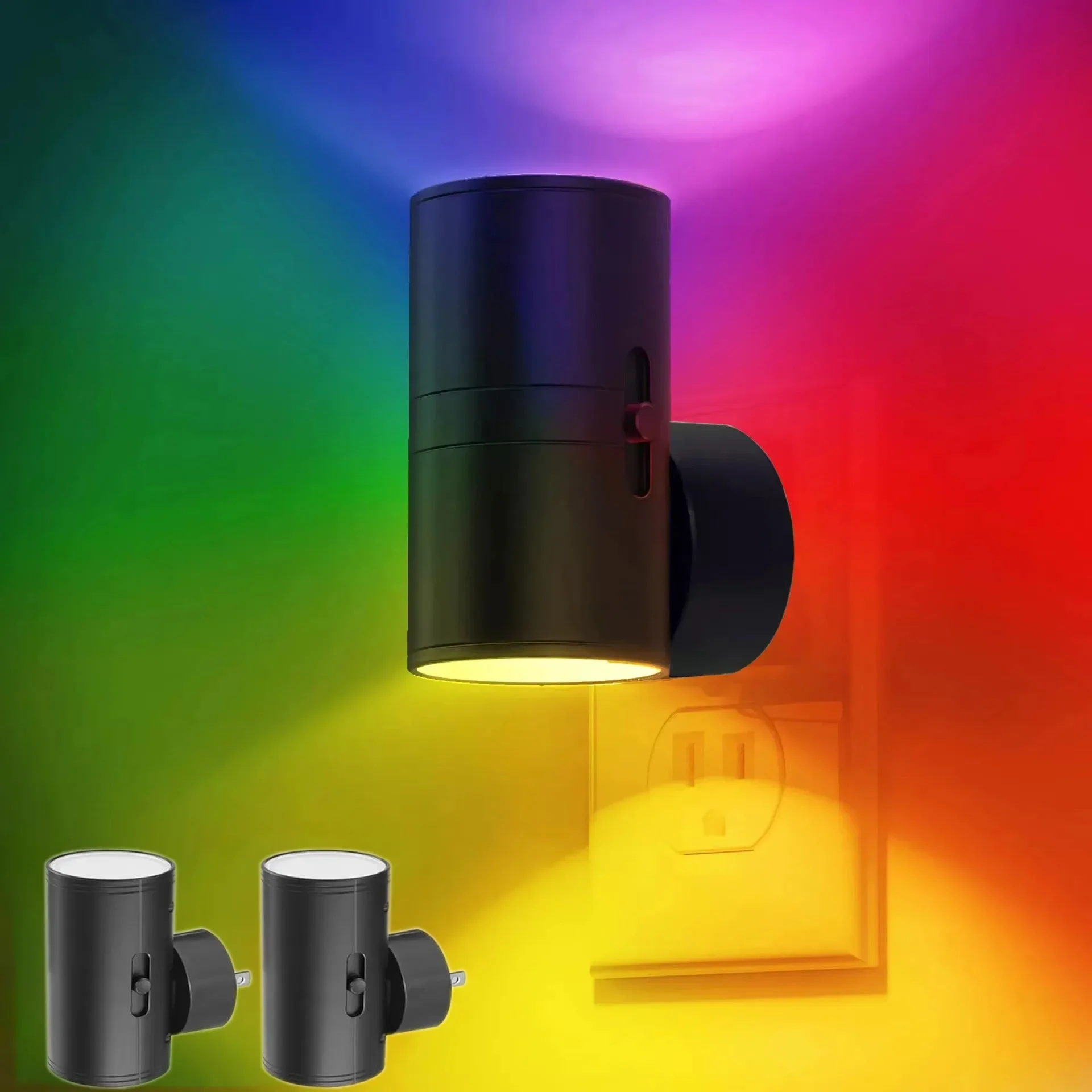 Dimbaar LED-nachtlampje Plug-in muur-nachtlampje met lichtsensor Automatisch aan/uit van de schemering tot zonsopgang voor slaapkamer, hal, badkamer
