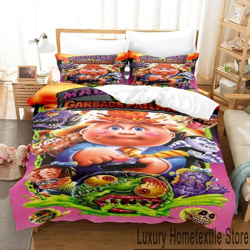 

3D Print Garbage Pail Kids Bedding Set Boys Girls Twin Queen King Size Duvet Cover Pillowcase Bed boys Adult