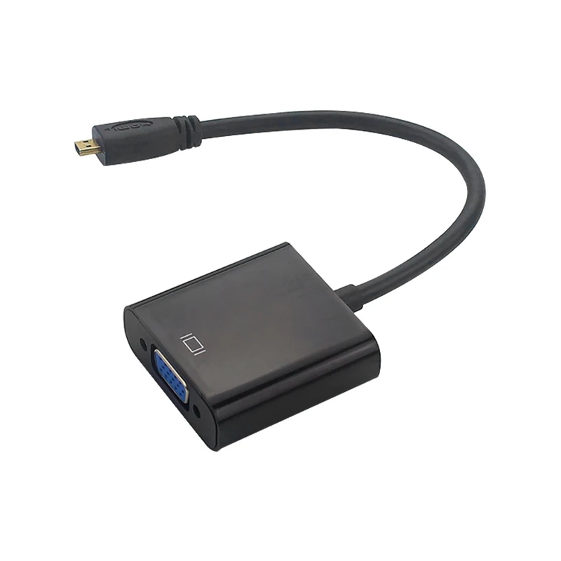 Cavo adattatore da Micro-HDMI a VGA convertitore Video 1080P con cavo di alimentazione USB Jack Audio per fotocamera Xbox Raspberry Pi 4