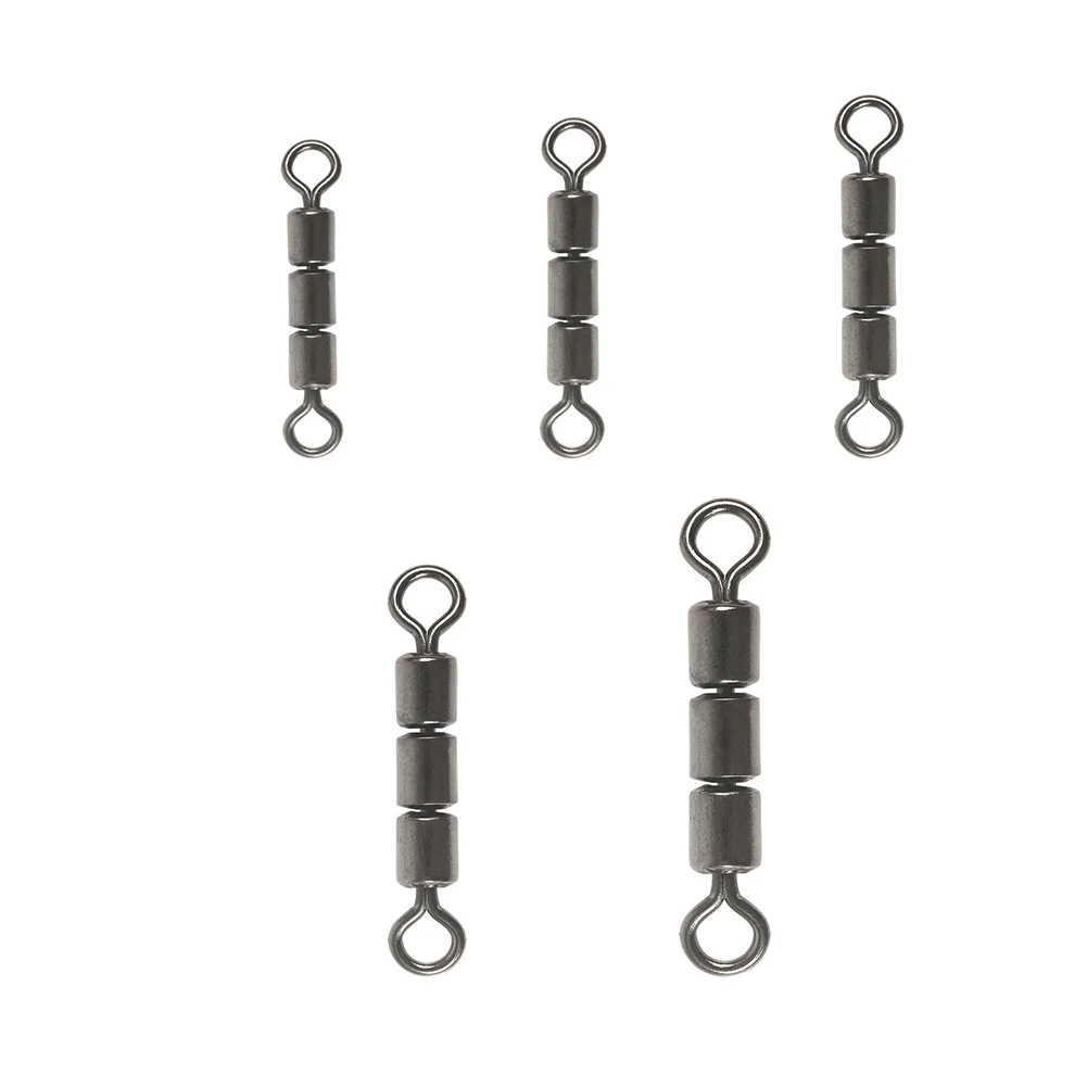 10pc  2.5cm-3.5cm Roller Swivels Fishing Tools Rolling Leader Lure Connector Catfish Rig Bead Chain Swivels Saltwater Freshwater