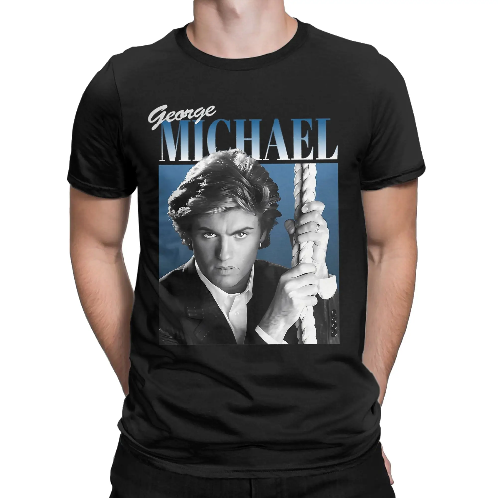 Men Last Christmas Album George Michael T Shirt  Pure Cotton Clothing Casual Short Sleeve O Neck Tee Shirt Gift Idea T-Shirt
