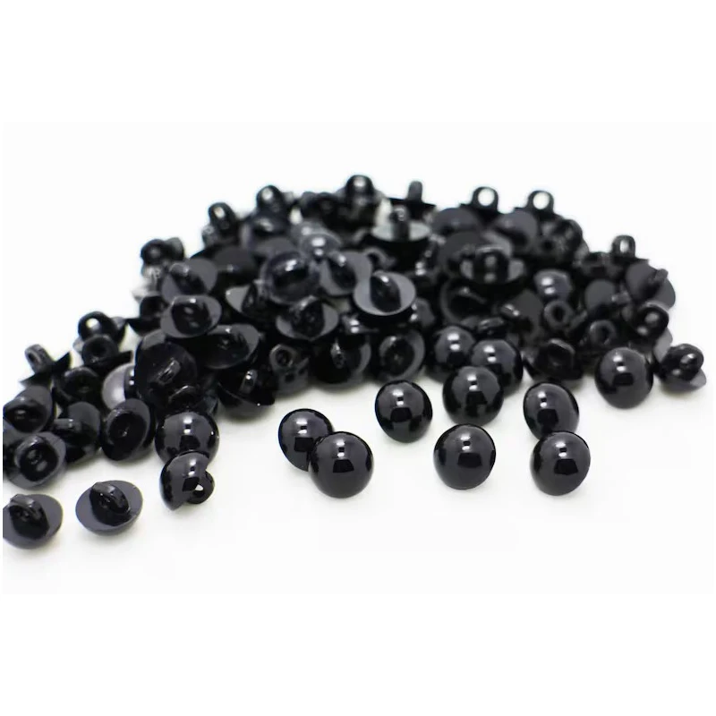 50/100pcs Black Eyes/ Mushroom Domed Sewing Eyes/ Shank Buttons Amigurumi Animals Eyes