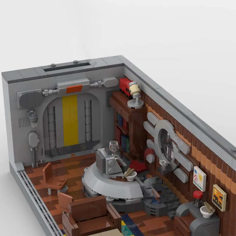 مدينة لعبة عرض الشارع نموذج MOC قوالب بناء مكتب المشرف وحدات التكنولوجيا الهدايا عطلة تجميع ألعاب أطفال البدلة