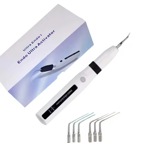 Wireless LED Ultrasonic Dental Scaler - Endo Sonic Irrigator for Root Canal Cleaning &amp; Tooth Treatment