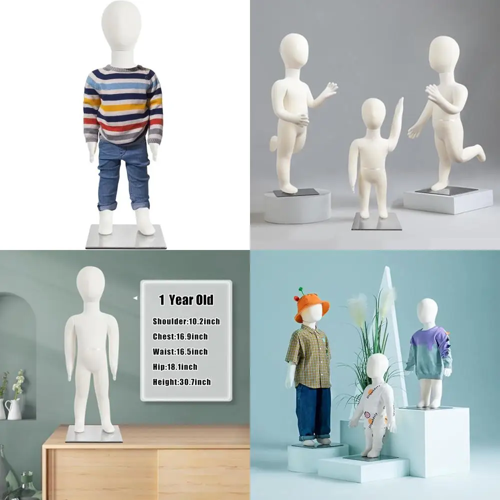 

Flexible Full Body Child Mannequin, 1-Year-Old, Beige