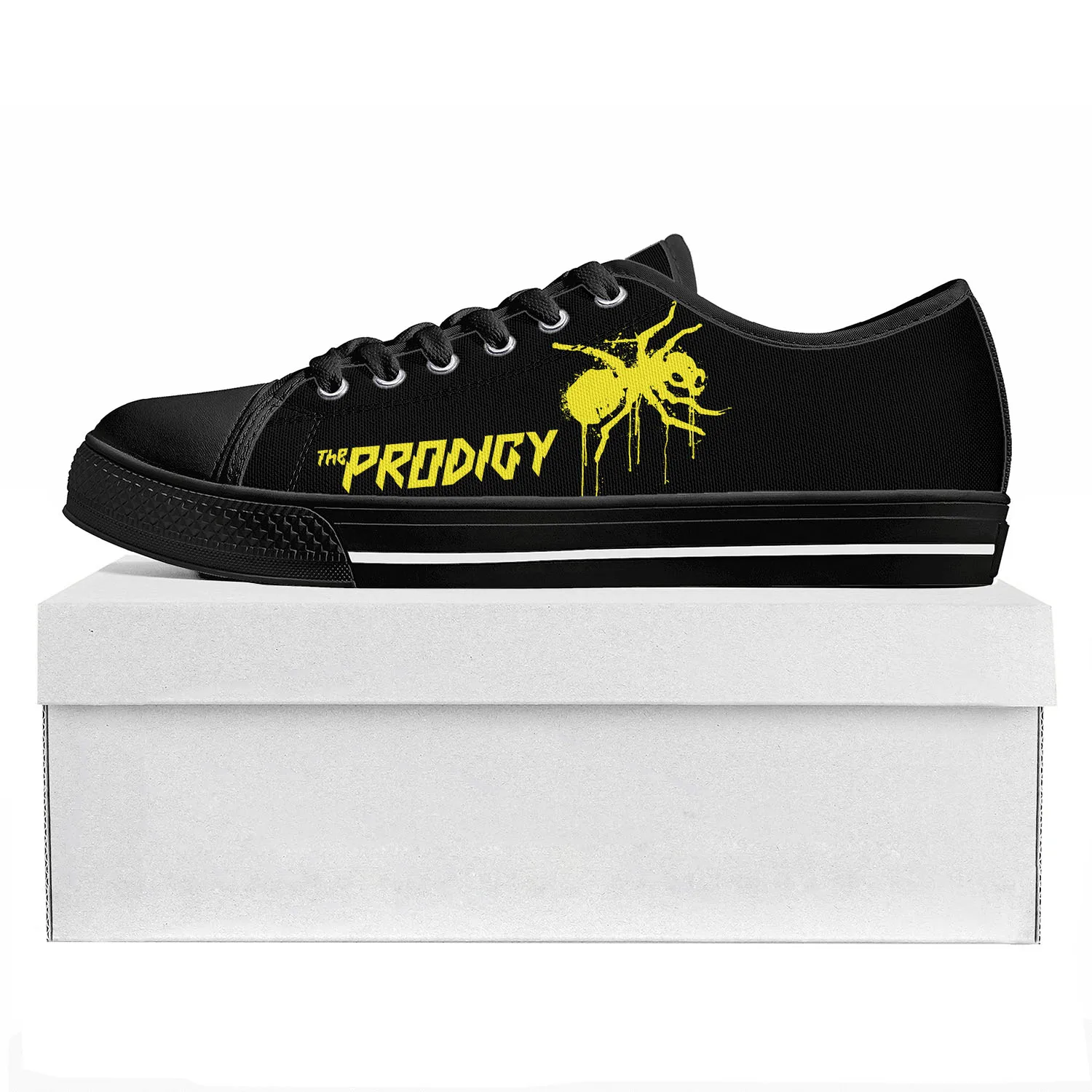 The Prodigy Rock Band Low Top High Quality Sneakers Mens Womens Teenager Canvas Sneaker  Prode Casual Couple Shoes Custom Shoe