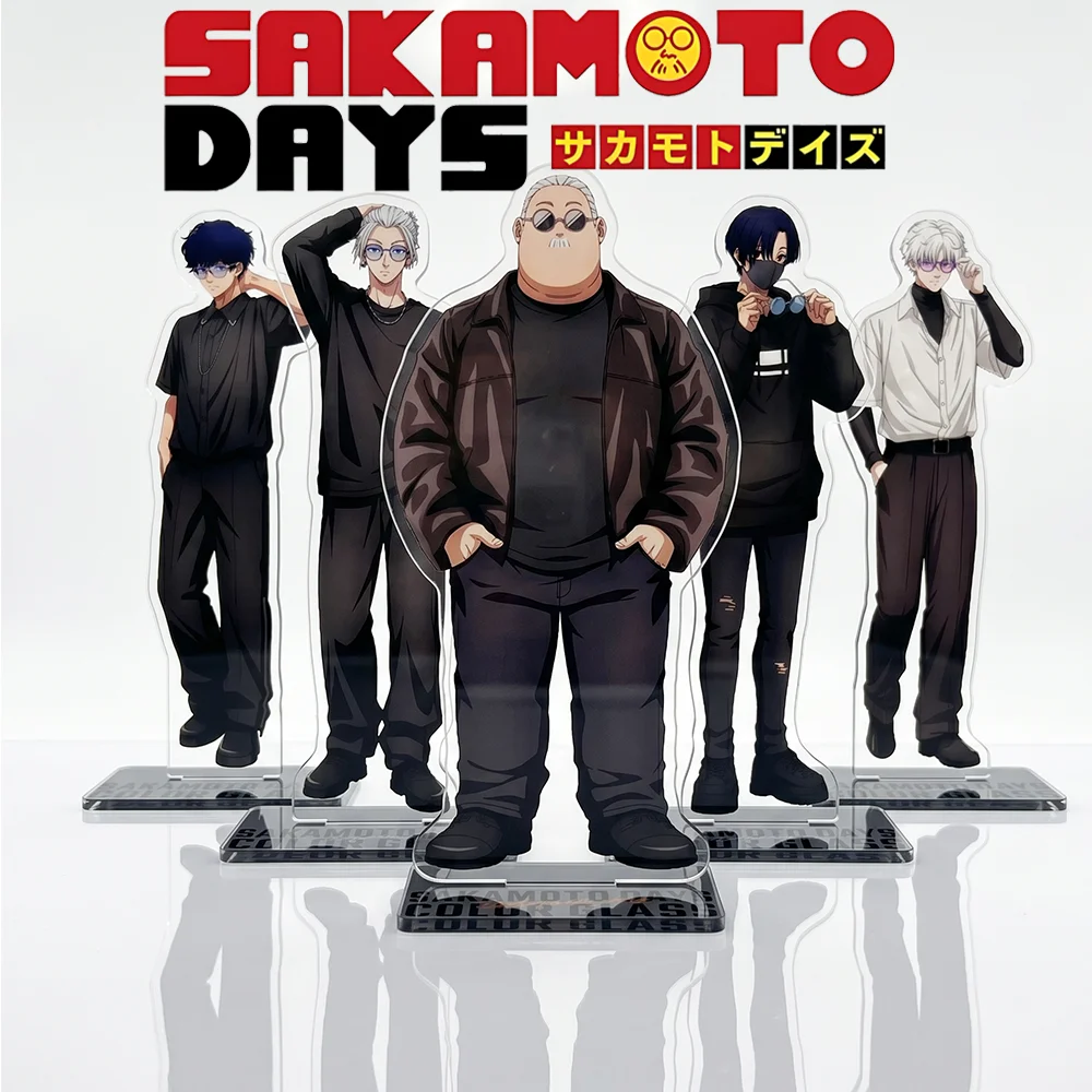 Sakamoto Days Taro Sakamoto Shin Asakura 15CM Acrylic Stand Keychain Anime Figure Desktop Ornamen Fans Gift