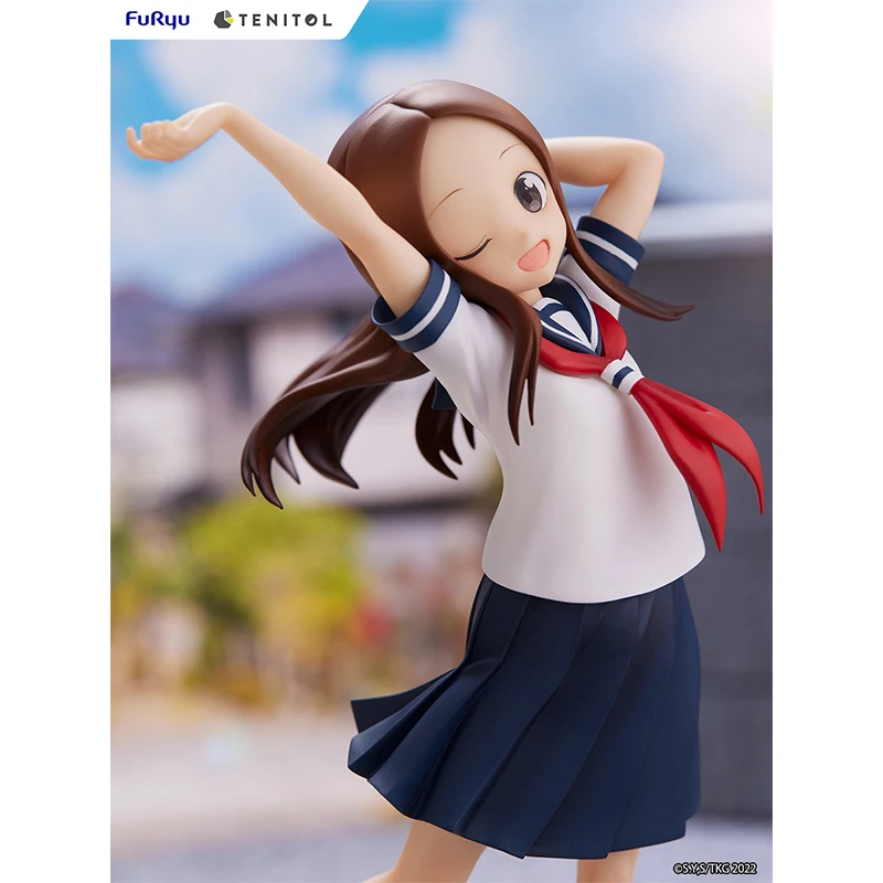 In Stock Genuine Original FuRyu Teasing Master Takagi-san PVC 19CM Action Anime Figure Collectible Model Dolls Ornament Gifts