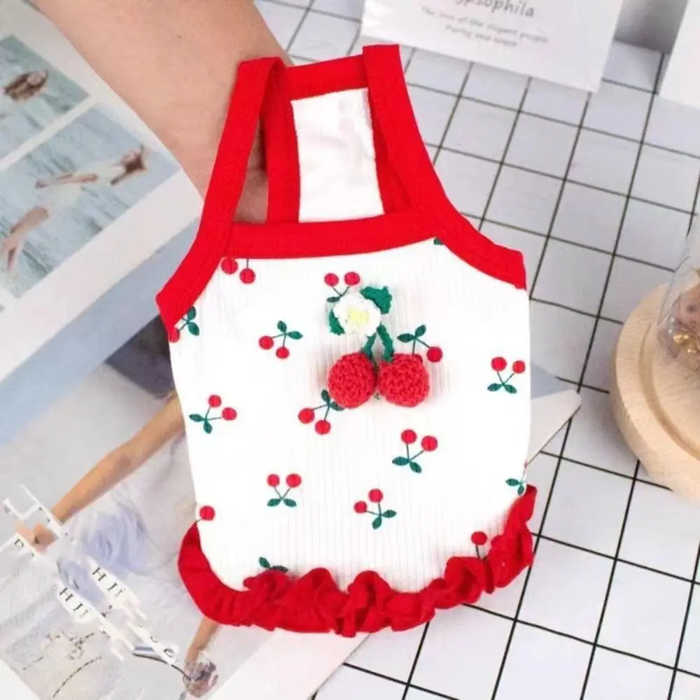 Artículos para mascotas Lindo perrito Correa Ropa suave y moderna para mascotas Chaleco transpirable para perros pequeños_voghion.com