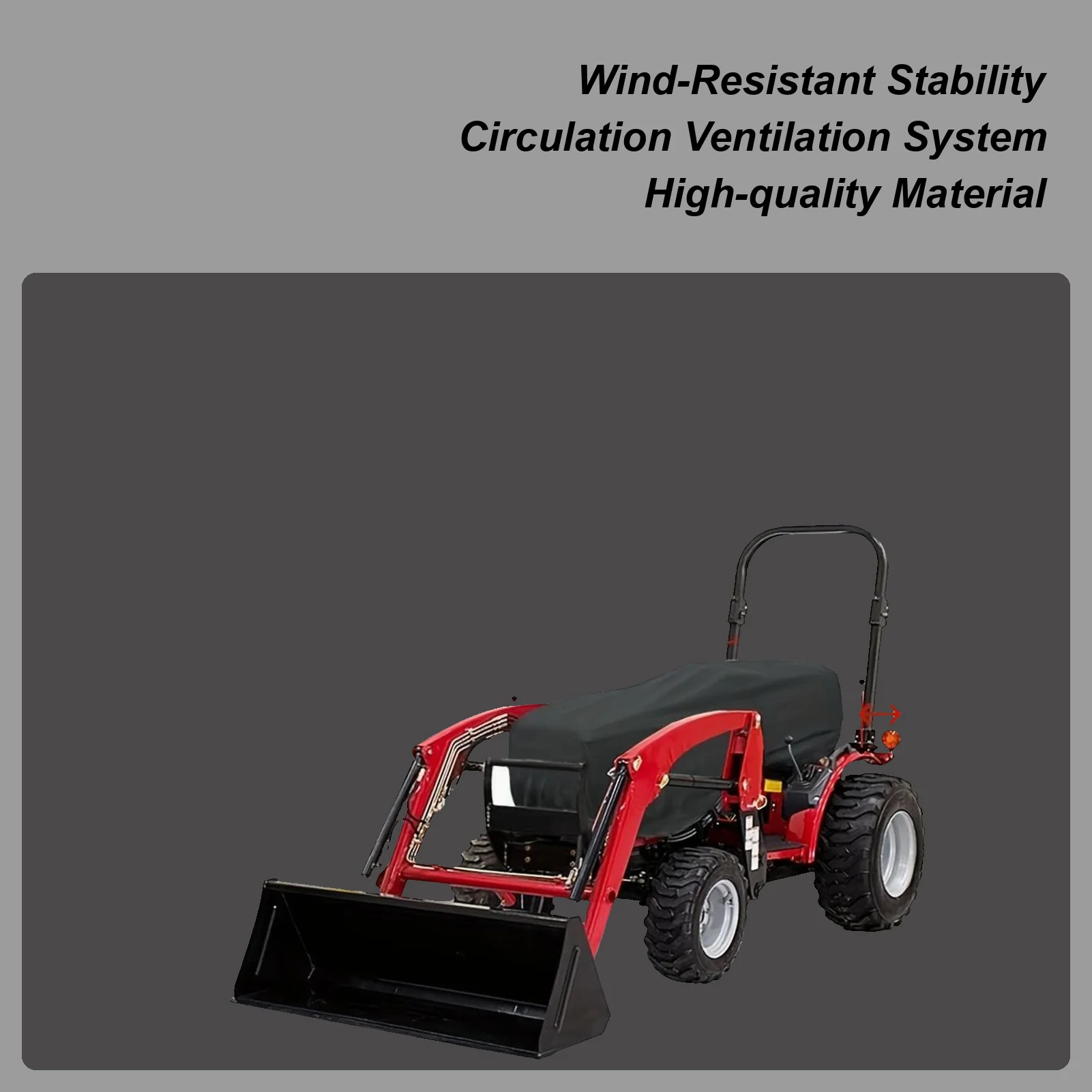 

Tractor Cover Windproof Mower Protector High-Density Tractor Cover For Backyard Garden Farming Agriculture Garage Shed Outdoor