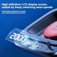 MEMO FL08 7 Angle Adjustable Notebook Powerful Fan Cooling Pad for 14-19'' Game Laptop Cooler Strong Wind Kickstand Base Bracket - Image 5