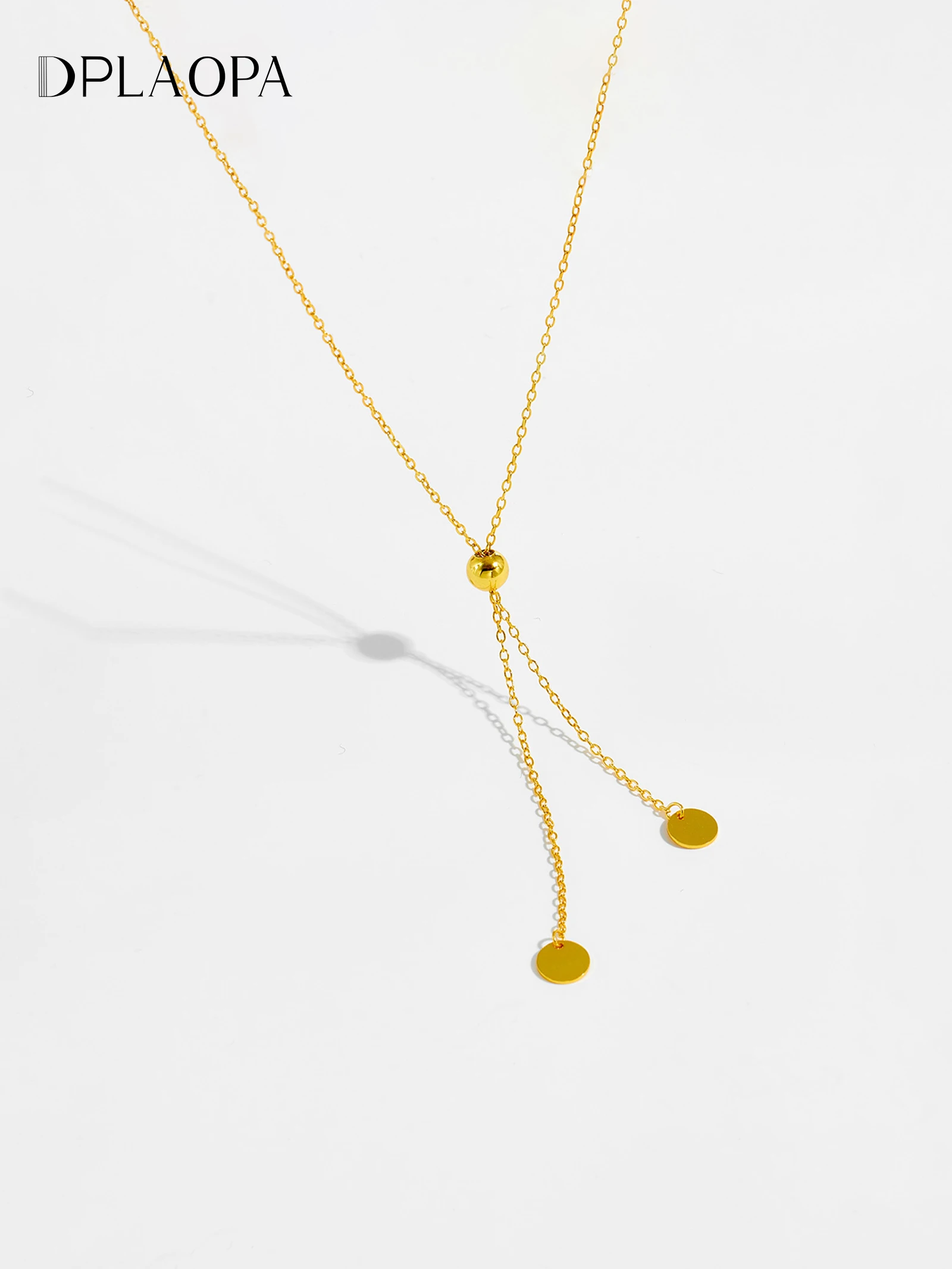 DPLAOPA Women 925 Sterling Silver Bead Y-Shaped Chain Necklace Bracelet Pulling Adjustable 2024 Party Trendy Fine Jewelry Gift