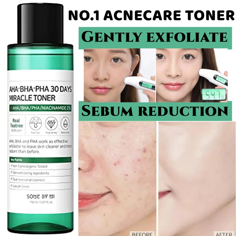 SomeByM AHA BHA PHA 30 Days Magic Toner Removes Acne Blackheads Acne Exfoliating Whitening Shrinks Pores Reducing Wrinkles