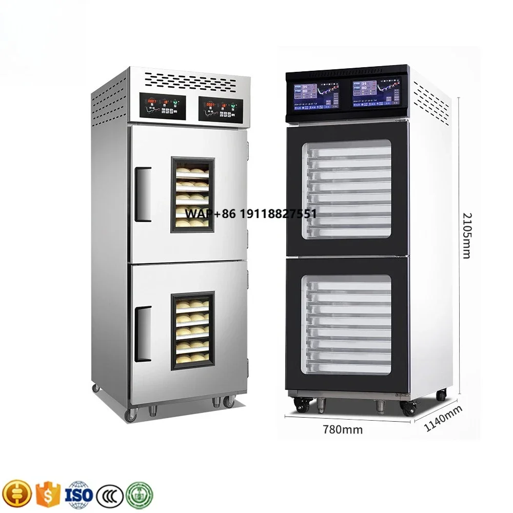 Commercial Bread Dough Refrigerator Proofer Machine Bakery Fermenting De Masa Bread Dough Heating Proofer Cabinet Freezer
