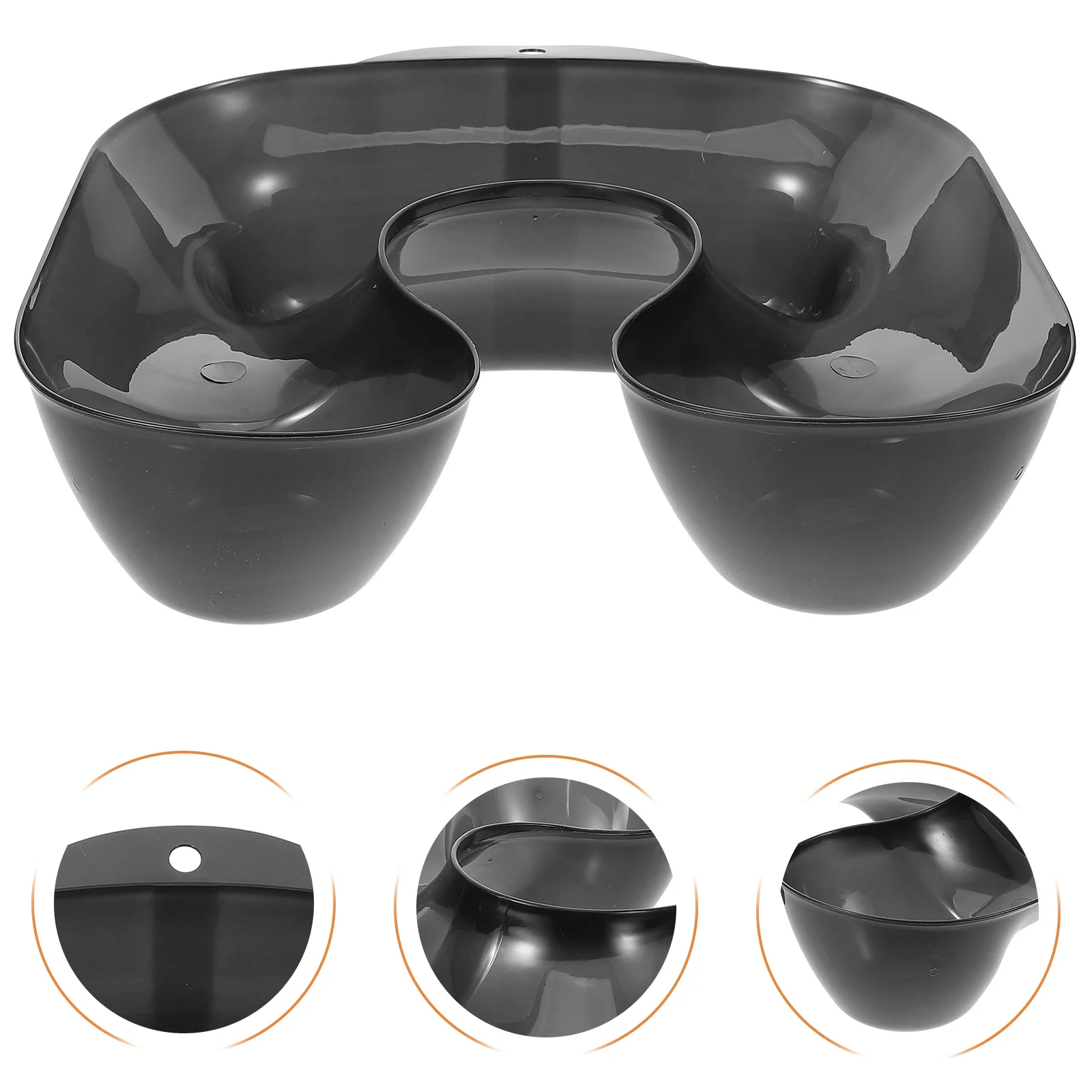 صينية الرقبة لتصفيف الشعر والصباغة، صينية غسيل الشعر البلاستيكية، مسند الرقبة في صالونات التجميل وتصفيف الشعر والتلوين وواقي الكتف