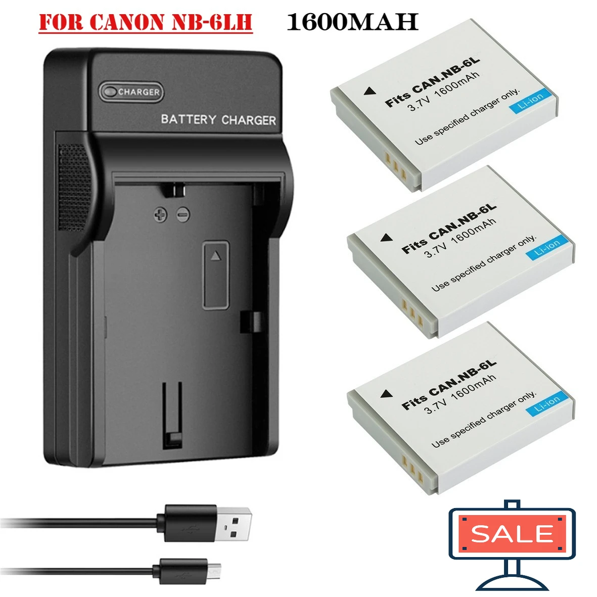 NB-6L NB6L NB-6LH NB6LH NB 6L 6LH Battery Charger for Canon Power-shot IXUS 310 SX240 SX275 SX280 SX510 SX500 HS 95 D10 D20 D30