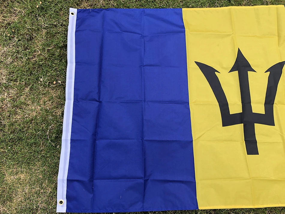 SKY FLAG Barbados Flag 90x150cm High Quality Double Sided Printed Polyester hanging Barbados Flag For Decoration