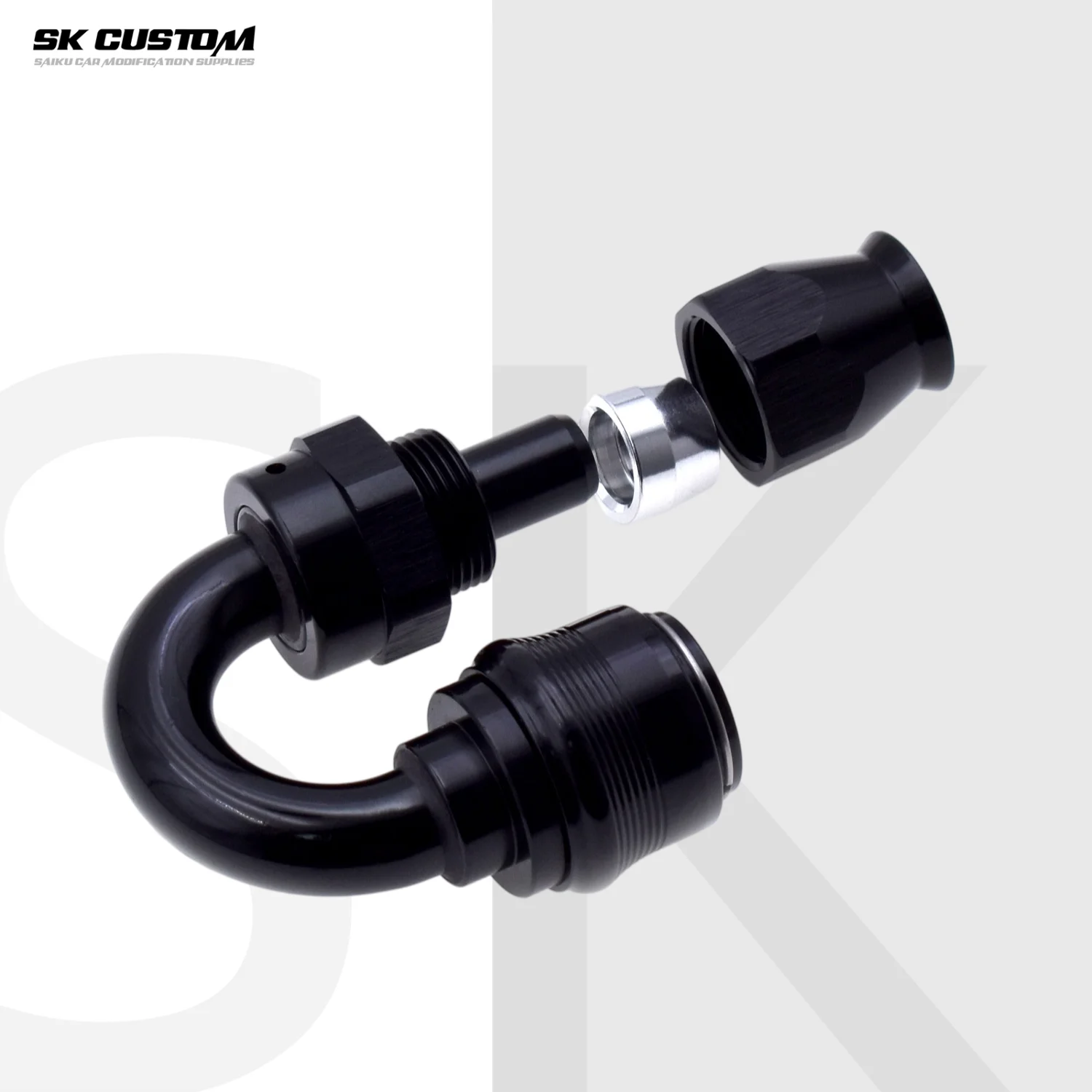 PTFE AN6 Aluminum Alloy Swivel Hose End Fitting 45° 90° Straight Quick Release Oil Hose Connector Universal Car Modified Adapter