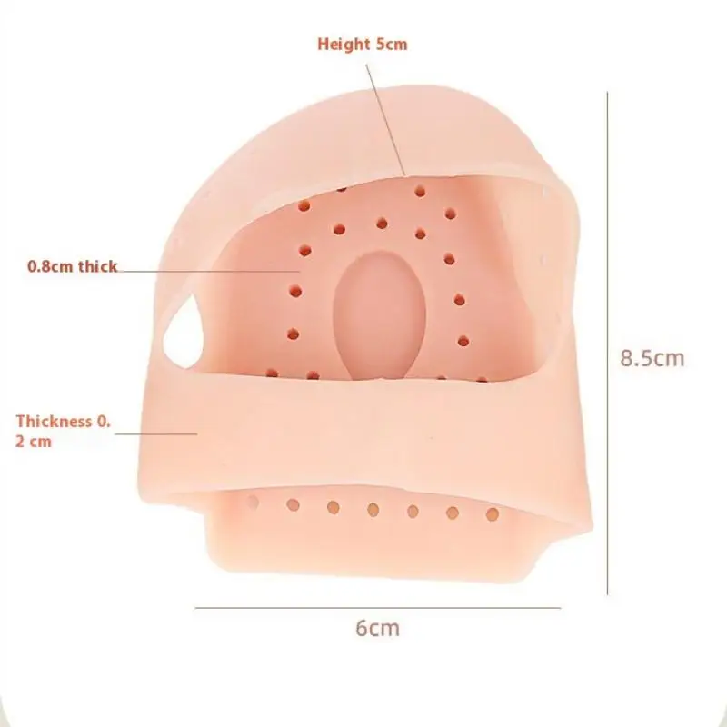 1쌍 실리콘 힐 프로텍터 중족골 패드 앞발 젤 힐 패드 족저근막염 발 통증 완화 물집 보호기