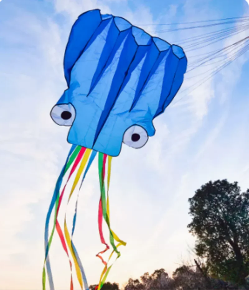 จัดส่งฟรีOctopus Kites Soft Kitesบินสําหรับผู้ใหญ่Kites Professional Wind Kites Inflatable KitesเจลBlasterร่มชูชีพ