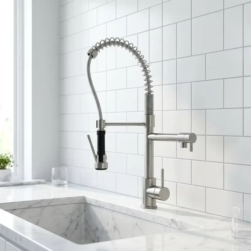 Hot Sale Single Handle High Quality Modern Design Pull-out Spray Kitchen Sink Faucet