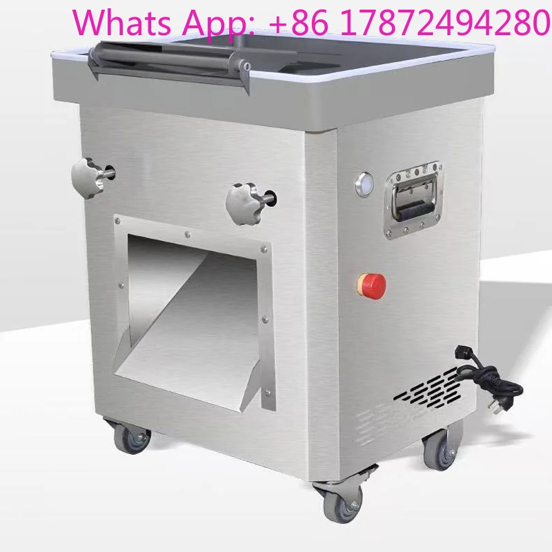 Meat Slicer Commercial Multi-Function High-Power Stainless Steel Vertical Electric Meat Slicer, Dicing Machine 220V(Customized)