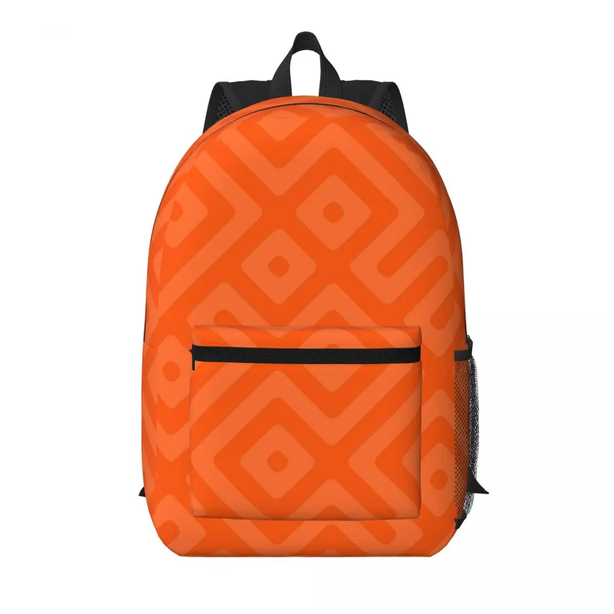 Beautiful Orange Middle-Eastern Endless Oriental Student Backpack School Bag Hiking Travel Daypack Bookbag Shoulder Bags