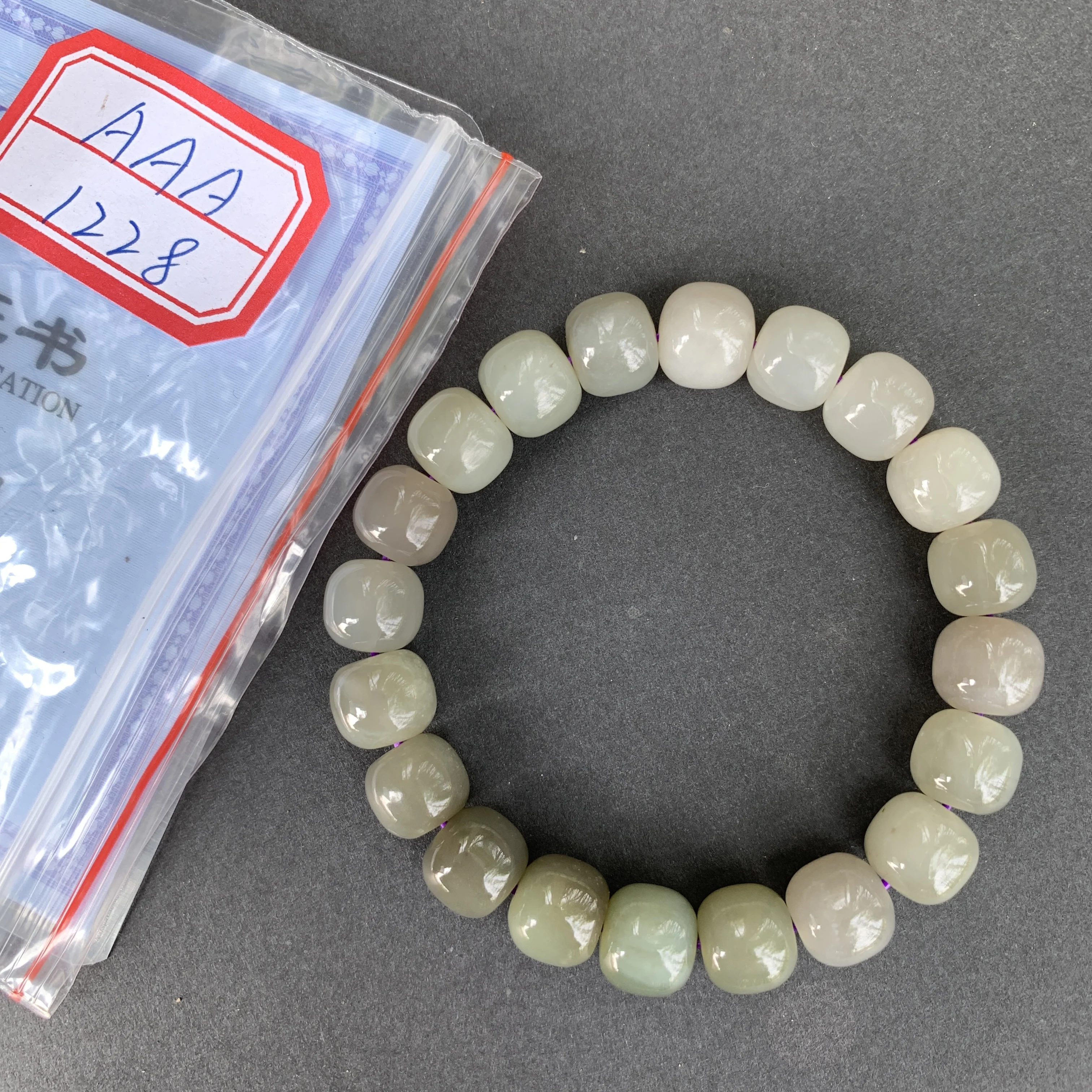 

10MM smoky purple jade Bracelet Natural Stone Genuine Woman Man Gemstone Jewelry Bracelets on hand