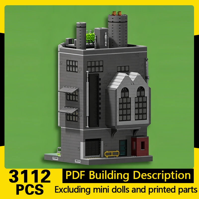 

Popular Anime Model MOC Building Bricks Chemical Building With Lab Modular Technology Gifts Holiday Assemble Children Toys Suit