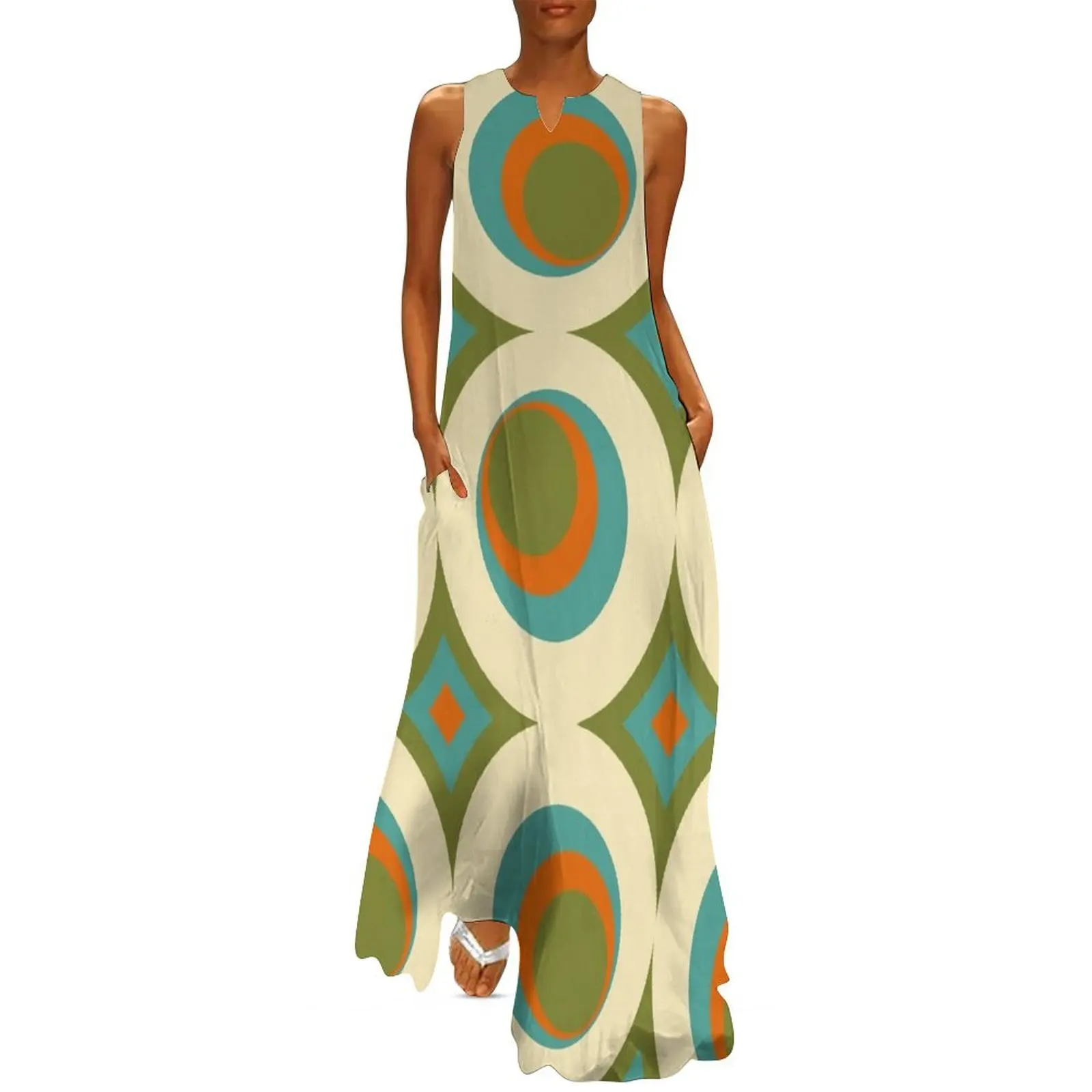 

Mid-Century Modern Funk 2 Long Dress women's clothing trend 2025 ceremony dresses Dress