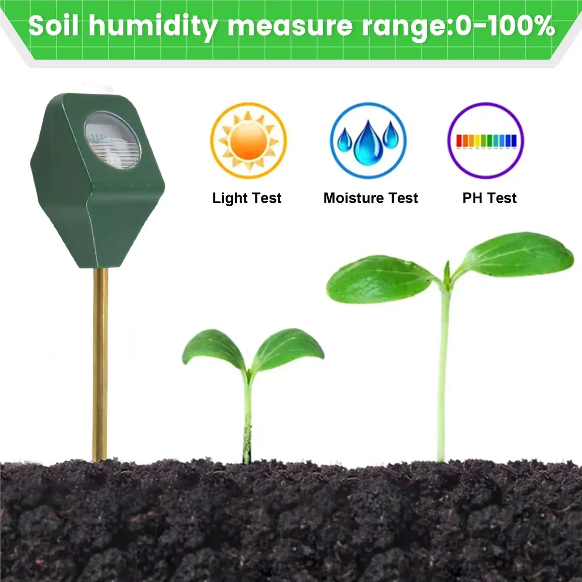 High-quality measuring tools Mini Soil Moisture Meter Moisture Tester Soil Meter Plant Soil Kit in Stock