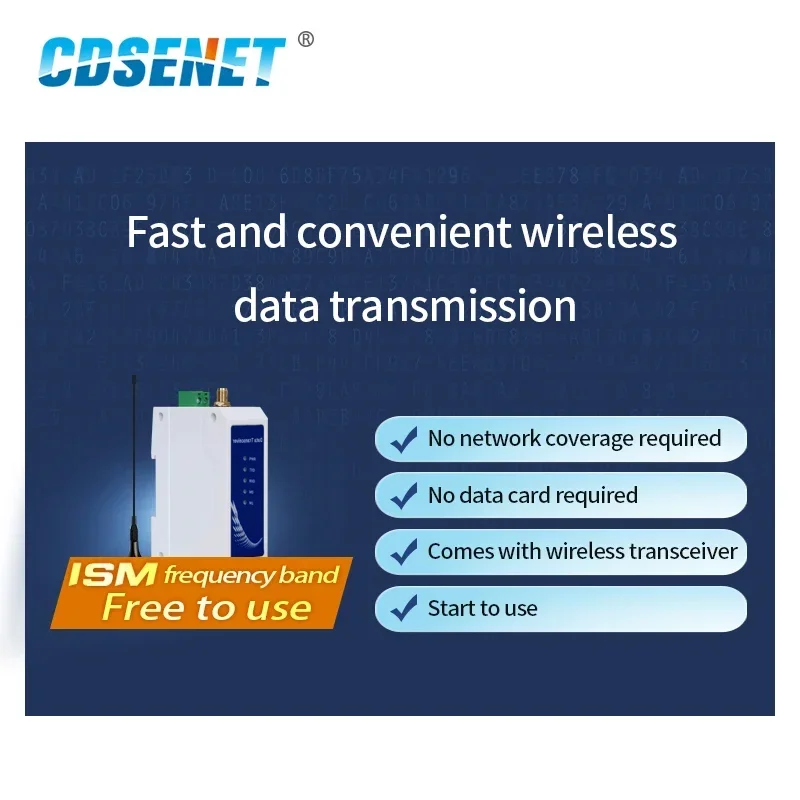 Imagem -06 - Modbus Din-rail High Performance Wireless Data Transmission Relé Lora 433mhz Half Duplex 30dbm 10km Range Rs485 Sx1268