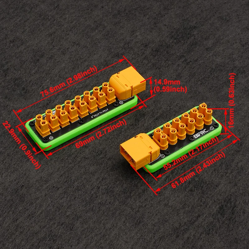 1PCS 6/8-Channel Output XT60 to XT30 PDB Module Max 100A Power Distribution Board for RC Drone/Car/Boat/Robot Model DIY Parts