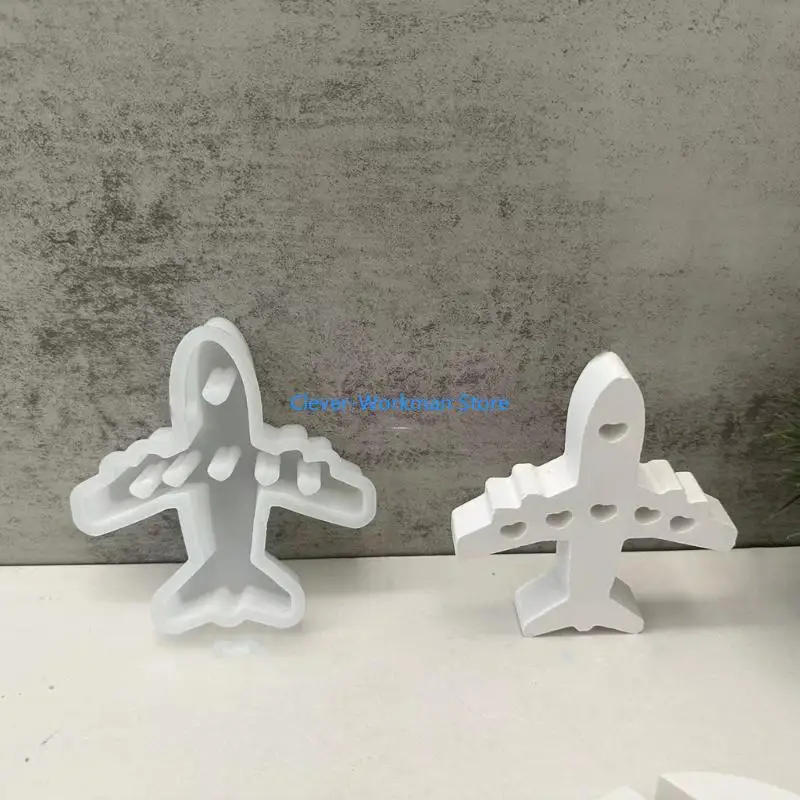 24TD الأمتعة الطائرات سيليكون قالب شمع اليدوية الجبس قالب الصابون DIYs شمعة معطرة صنع قوالب الراتنج الديكورات المنزلية