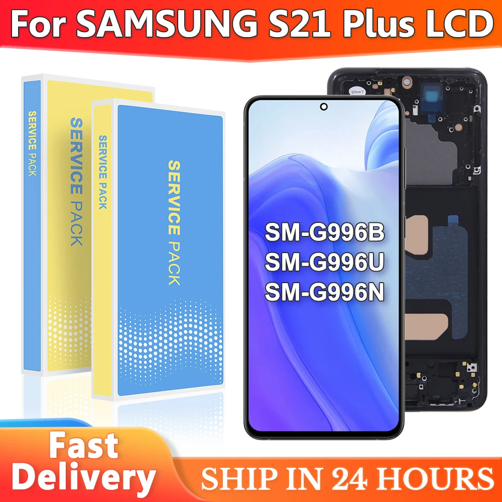 S21+ display For Samsung S21 Plus LCD G996B SM-G996B/DS Display Touch Screen Digitizer Assembly S21 plus Screen Replacement