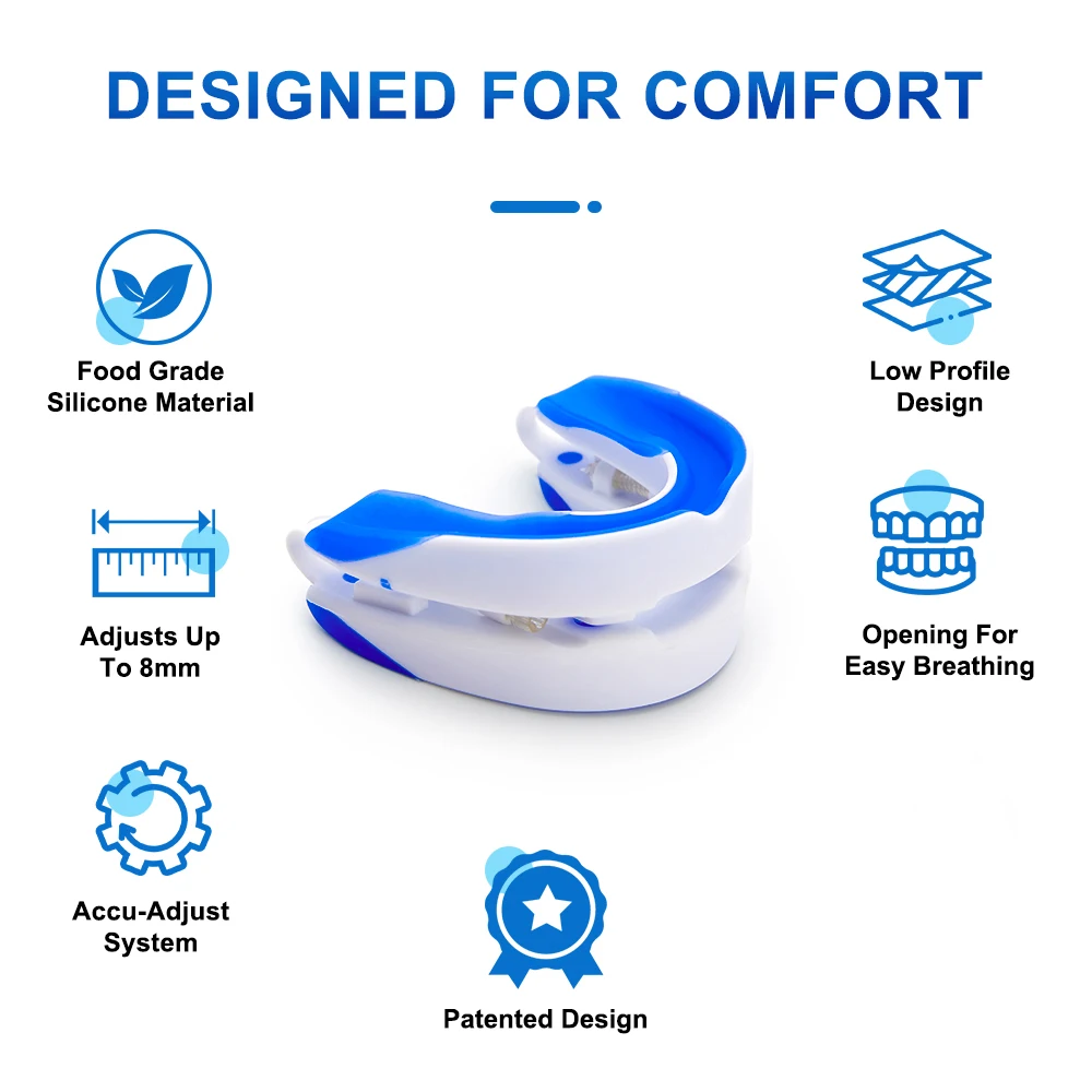 Teeth Bruxism Anti-Snoring Mouthpiece Device Anti Snore Mouth Guard Improve Sleeping Snoring Aid Apnea Device Stop Snoring Guard