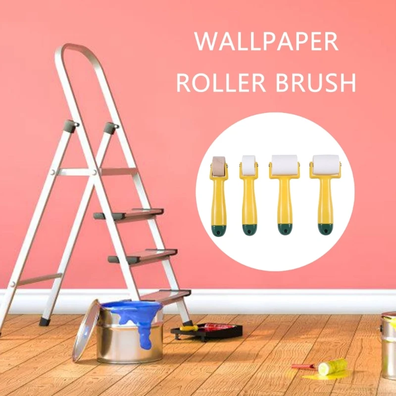 Wallpaper Seam Rollers with Comfortable Grip Quilting Seam Roller & Pressing Wheel for Home Decorations & Craft Projects