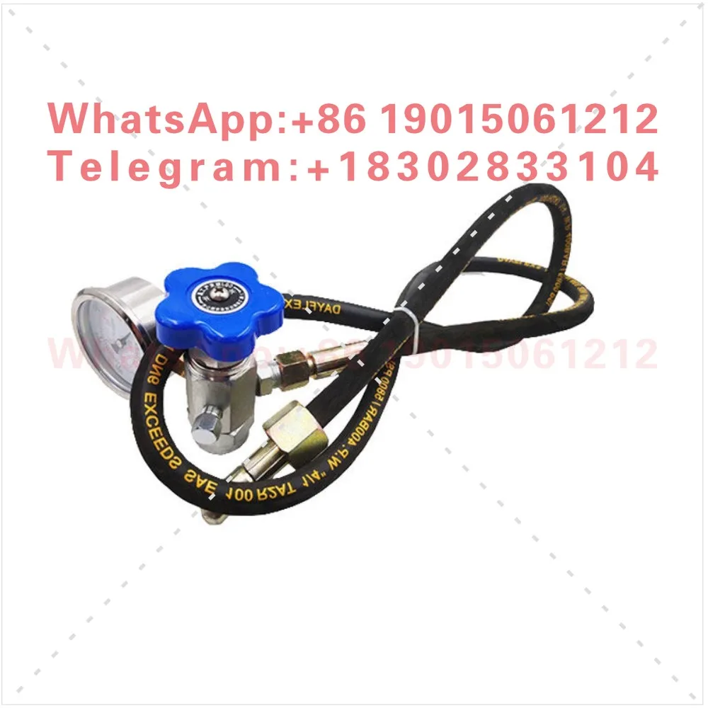 Shearing machine inflation tool NXQ accumulator inflation valve shock pressure gauge spool inflation tube nitrogen tool