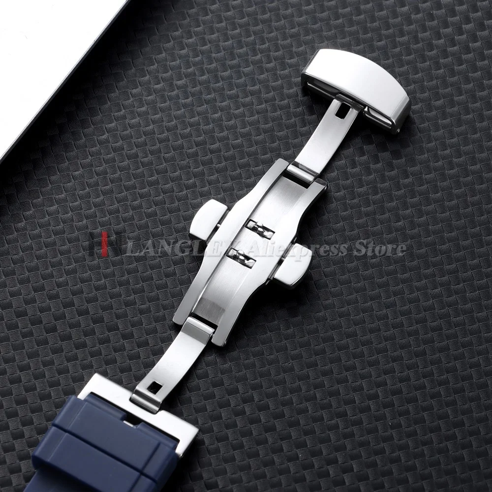 Schnellverschluss-Gummi-Uhrenarmband für Omega Ersatzarmband für Tissot für Citizen für Seiko 18mm 20mm 22mm 24mm Silikonbänder – Detail 5