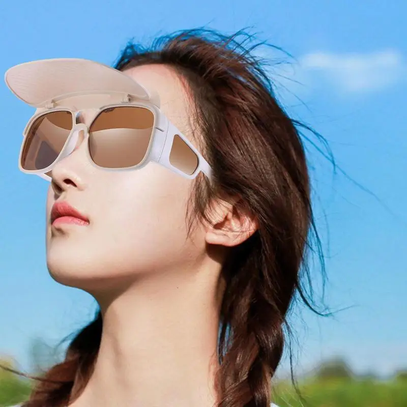 Sunvisor Sunglasses For Women Bike Sunglasses Hat Brim Cycling Glasses Comfortable And Detachable Cycling Glasses Stable And