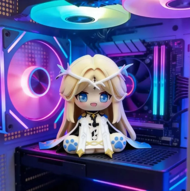 Game Wuthering Waves Cartethyia Cosplay Anime Cartoon Q Version Model 8cm Desktop Decoration Birthday Gift Send To A Friend