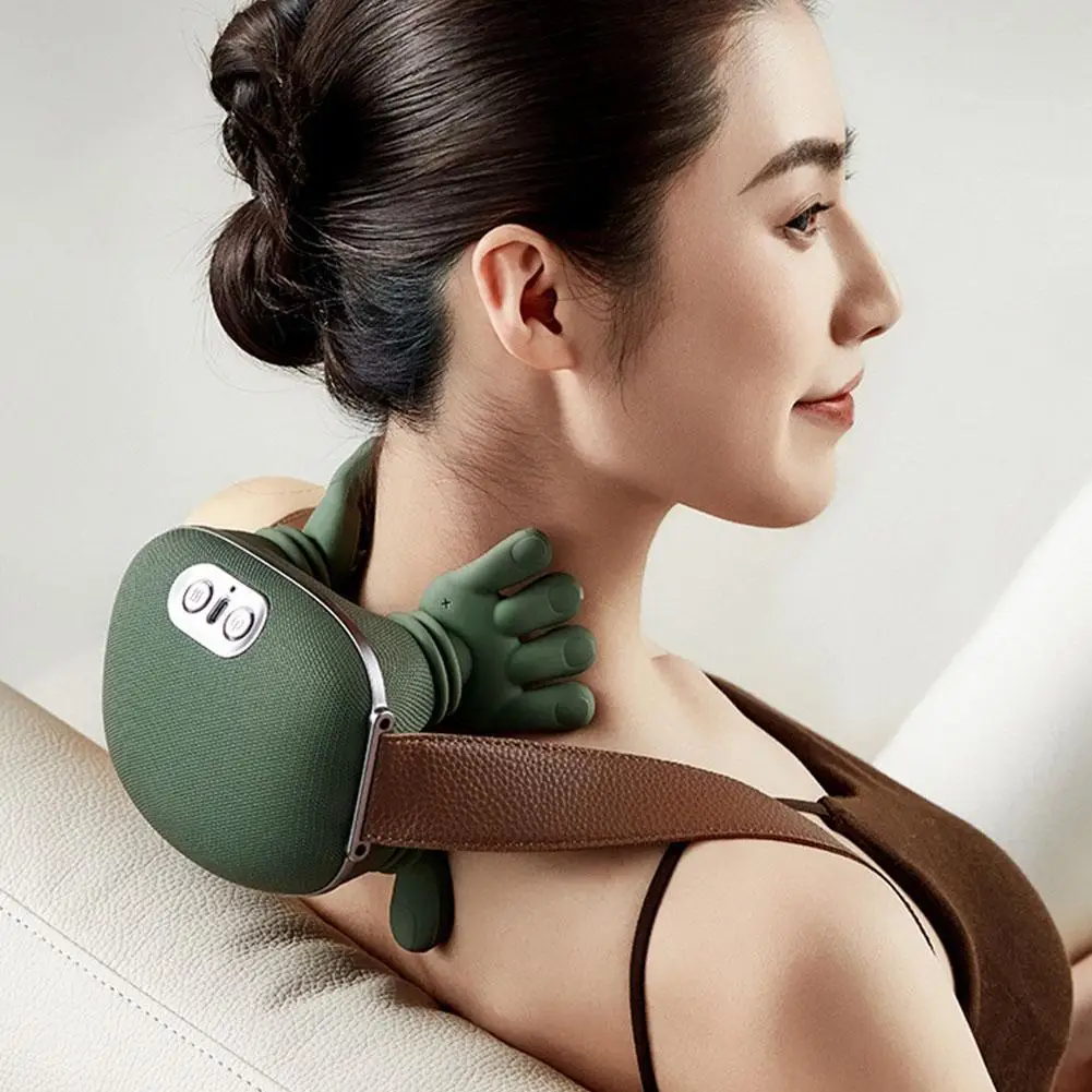 

Wireless Electric Deep Tissue Neck Shoulder Massager Cervical Spine Kneading Relax Muscles Neck Shoulder Massager Deep Tissue